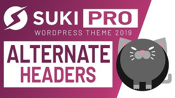 Alternate Header Colours | Suki PRO WordPress Theme