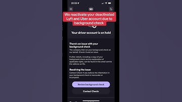 We reactivate your deactivated Uber and Lyft account due to background check #uber #driver #lyft