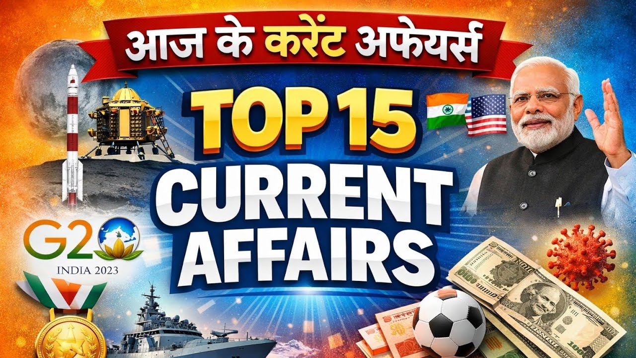 9 January 2026 Current Affairs | Today Top 15 MCQ Questions | All ...