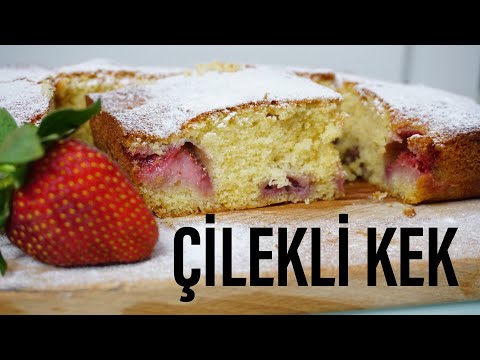 Yiyenin tarifini almadan gitmediği efsane Çilekli kek/ tatlı tarifleri / Figen Ararat