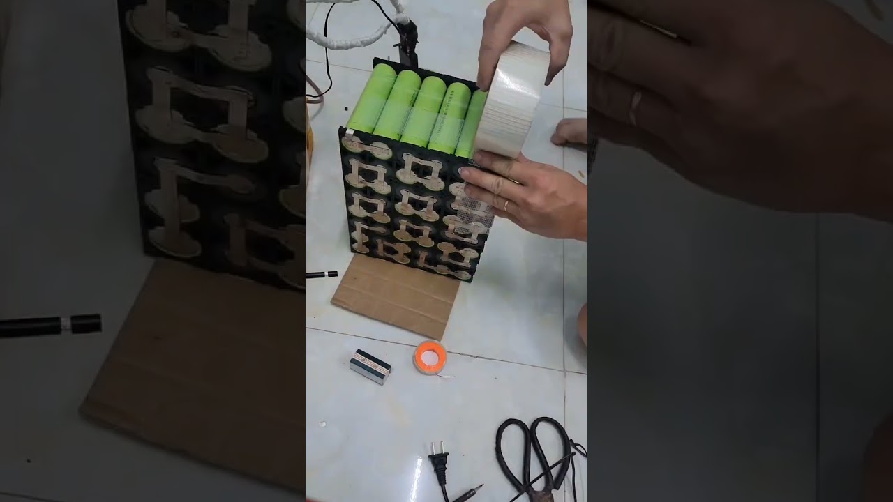 Tự làm khối pin 72V 24s2p từ cell pin sắt 32140 - Diy battery 72V 24s2p from cell 32140 LiFePo4