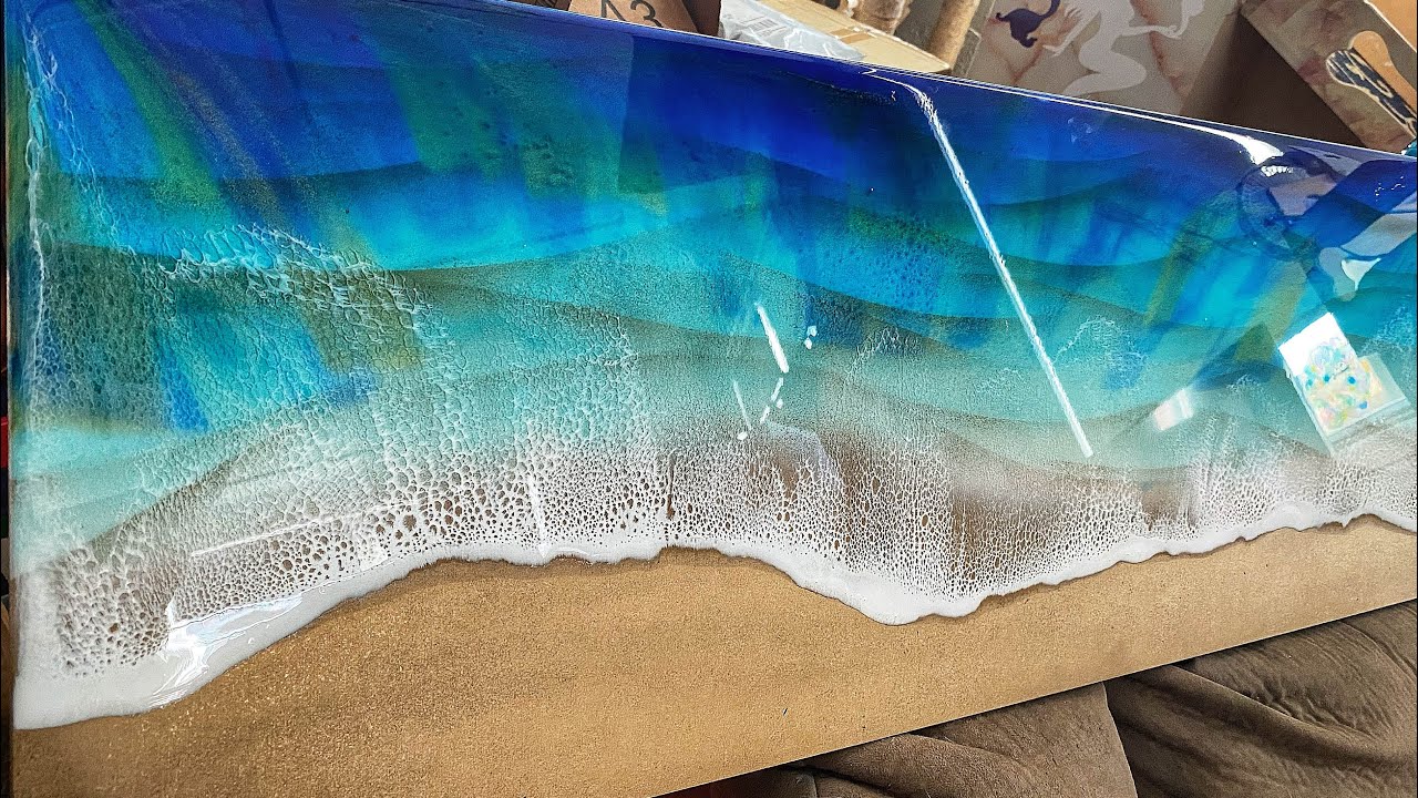 How to Create Ocean Waves Shell DIY - Protite Clear Casting Resin &  Pigments - Australian Made 