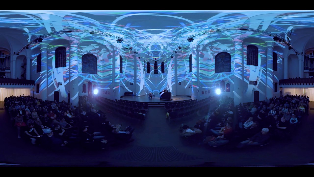 [8K 360° Planar] "Lichtgewitter" in der Kreuzeskirche - Essen Light Festival 2019