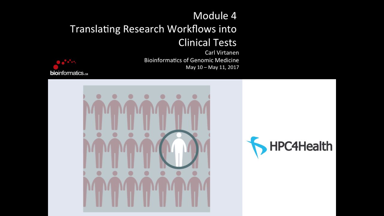 Translating Research Workflows into Clinical Tests - YouTube