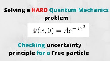 Griffiths QM Problem 2.22: Checking the Uncertainty Principle for a Free Particle (Hard Problem)