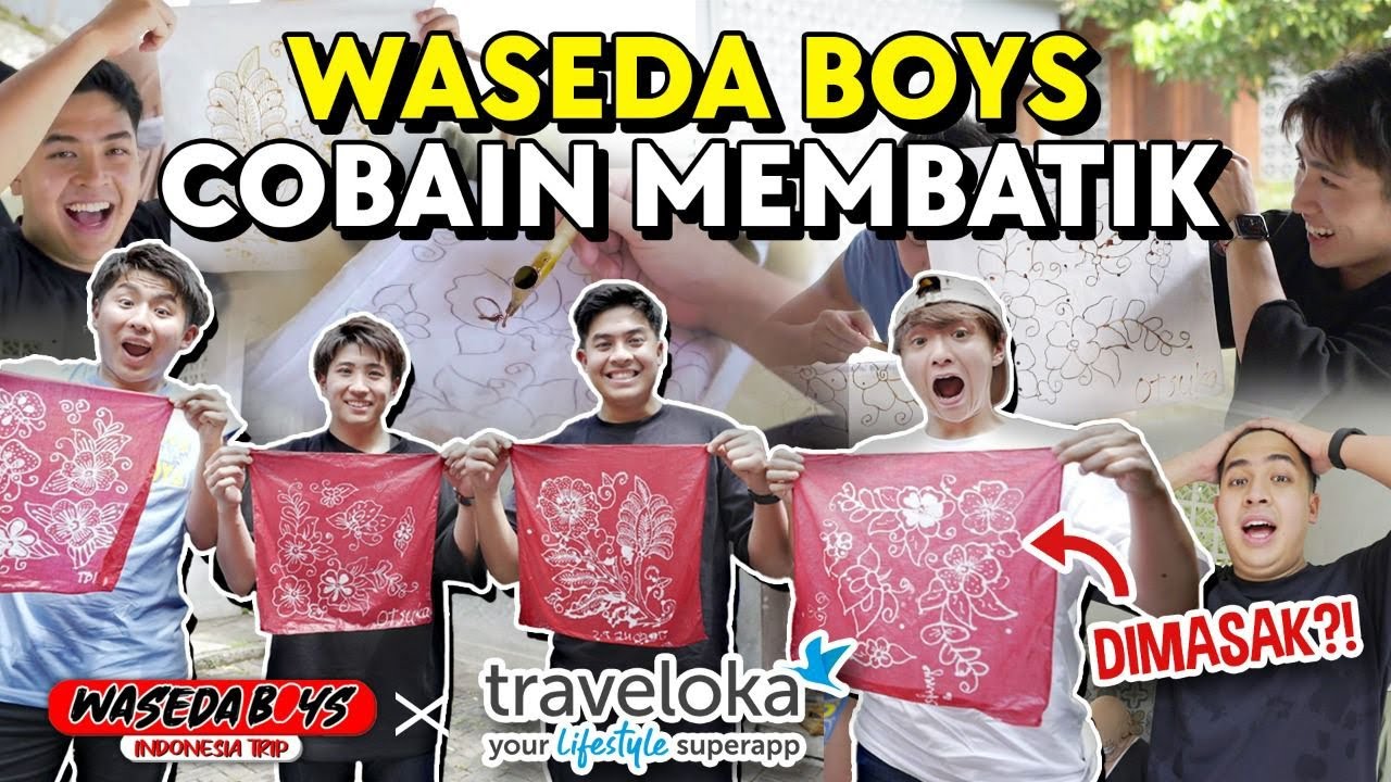 REAKSI WASEDABOYS COBA BIKIN BATIK DI JOGJA!! SAMPE KAGET😂 | INDONESIA TRIP