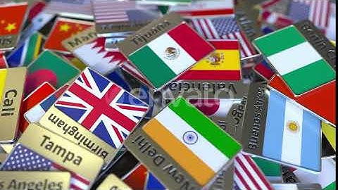 Magnet or Badge with Tijuana Text and National Flag | Motion Graphics - Envato elements