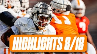 Tennessee football practice highlights from Friday morning as Volunteers fall camp rolls on I Vols