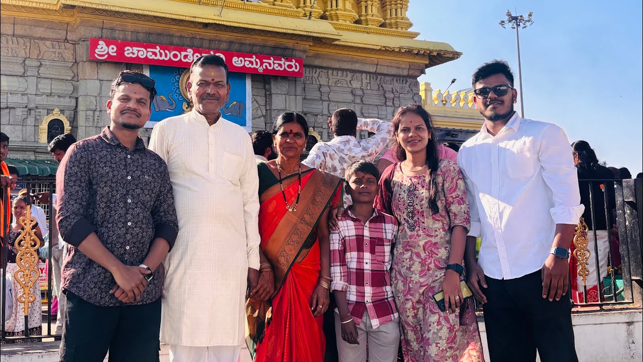 Chamundi betta with family ❤️