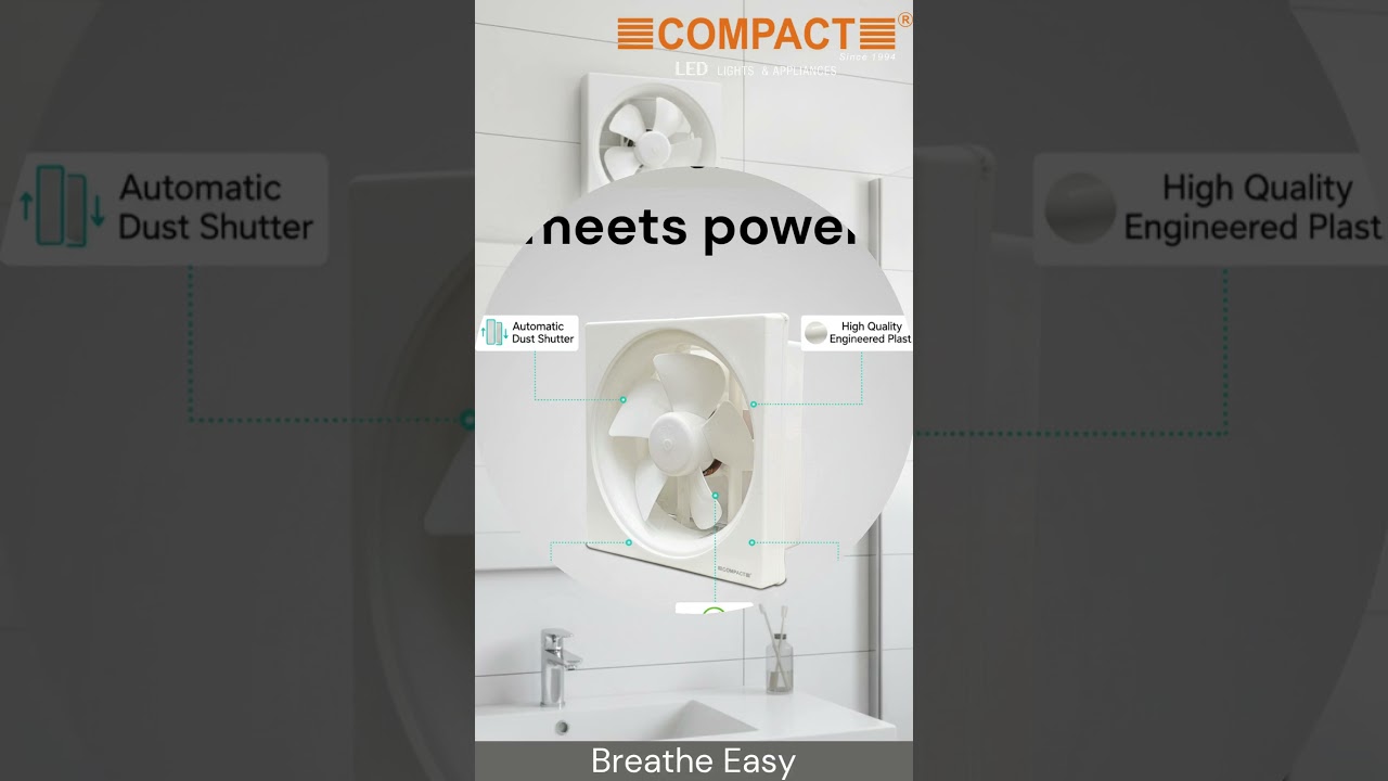 Introducing Compact Turbo Exhaust Fan – Available in 150/200/250 mm Sizes!