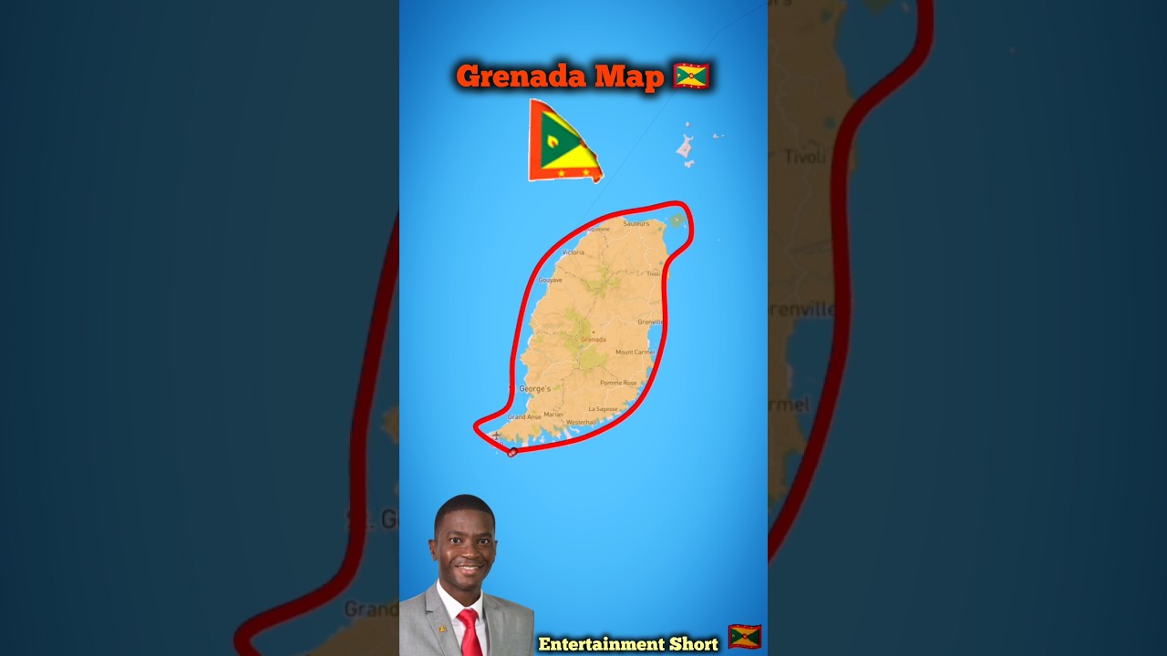 Grenada Maps 🇬🇩 Population: ~126,000 (2025 est.) Area: ~348 km² (134 sq mi) 