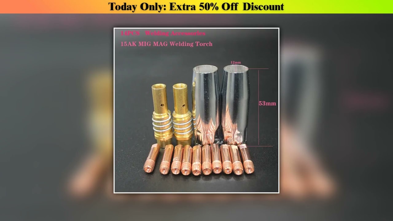 14-Piece Mig Welder — Discount (2025): 14-Piece MIG Welder 15 AK MIG Gun Accessories Kit