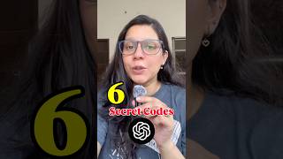 6 Secret ChatGPT Codes 🔥 #chatgpt #aitools #aitool #aihacks #openai #ai #shorts