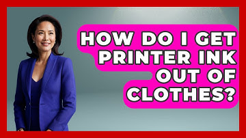 How Do I Get Printer Ink Out Of Clothes? - Ultimate Life Hacks