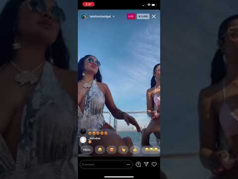 Lala baptiste Twerking on yacht with her friends