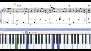 Video thumbnail of "Partitura Piano Todo A Pulmon ( Alejandro Lerner ) demo"