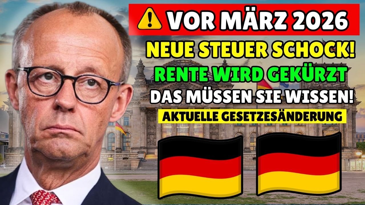⚠️ Ab März 2026 Neue Steuer kürzt Ihre Rente – Das müssen Sie wissen!