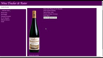Wine Tracker and Rater demo: Ruby on Rails and JavaScript Flatiron School Project