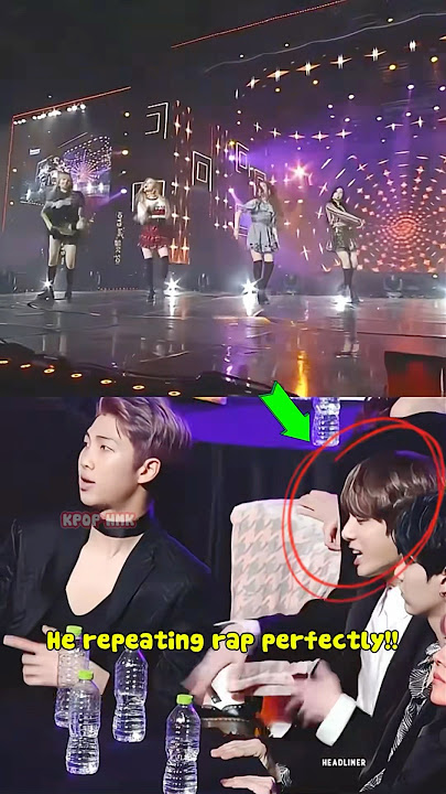 Jungkook repeats Lisa's rap professionally!!😊😊 #kpop #blackpink #lisa #jungkook #bts