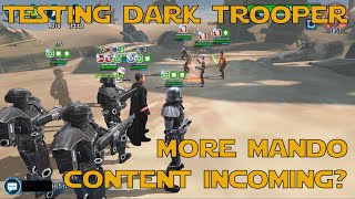 Dark Trooper Test! Seeing how well it does at 3*, G7 in an Imperial Remnant squad - Galaxy of Heroes