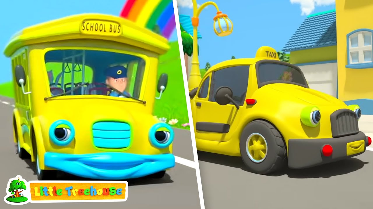 Wheels on the Vehicles Song | Learning Vehicles for Toddlers and Preschoolers