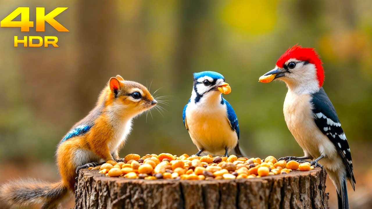 Pet TV Cat Wild Birds | Bird Songs, Bird Sounds & Spring Birds 4K | Beautiful Birds 8K