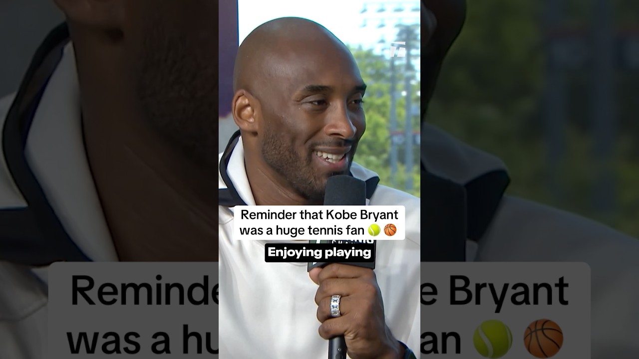 Mamba Mentality 🏀 NBA Legend Kobe Bryant left a mark in the world of tennis. #MambaDay #kobebryant