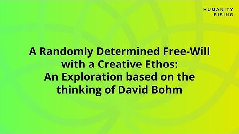 Humanity Rising Day 489: A Randomly Determined Free-Will with a Creative Ethos