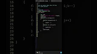 C++ Number Pyramid Pattern 🔥 | Easy Coding Trick for Beginners #Shorts