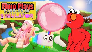 Elmo Plays Bubble Gum Simulator Roblox - Road to Secret Pet #1