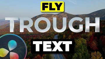 FLY TROUGH TEXT | The Best 3D Text Animation in Davinci Resolve Fusion