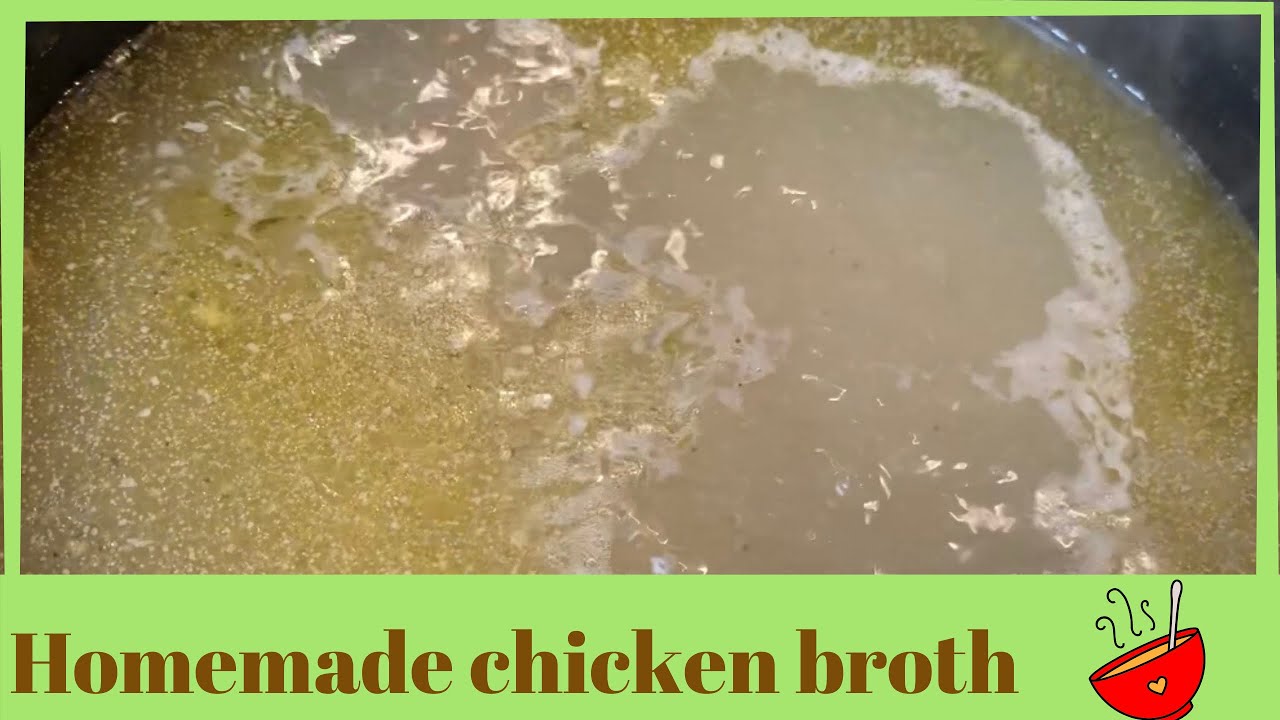 How to make THE BEST homemade low sodium chicken broth/stock! YouTube