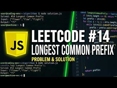 Longest Common Prefix - LeetCode 14 - JavaScript Solution