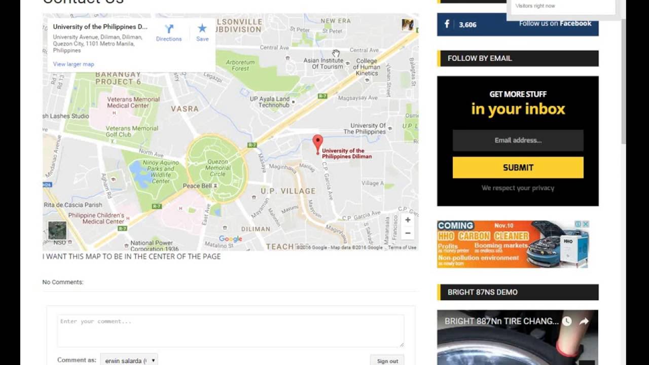 How to Embed Google Map into your website - quick and simple - YouTube