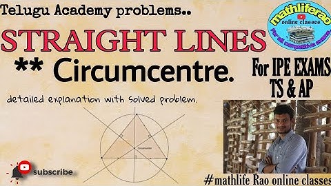 STRAIGHT LINES/ CIRCUMCENTRE ...1 /IMP_LAQ / #circumcentre #explanation #important #ipe
