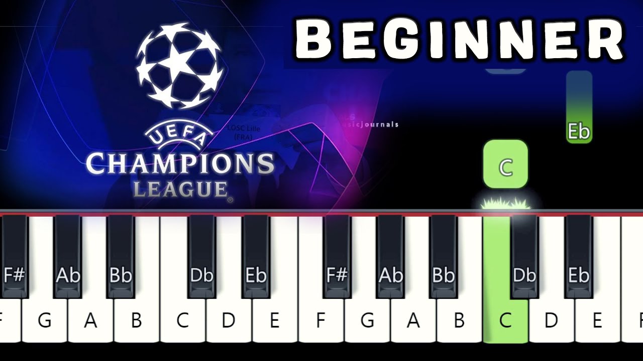 UEFA Champion League Anthem | EASY PIANO Tutorial by Musicjournals