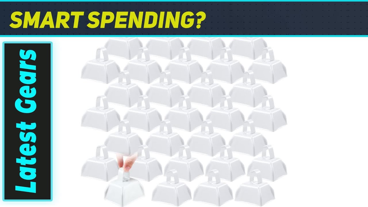 Treela 36 Pcs Metal Cowbell Noisemakers: Ultimate Cheering for Any Event!