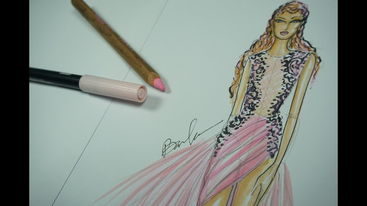 Fashion Ilustrasi Gaun Cantik Quick Edition Youtube