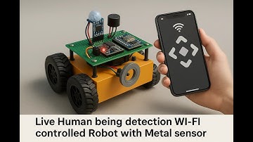 HVS-4562. Live Human being detection WI-FI controlled Robot with Metal sensor #humandetermination