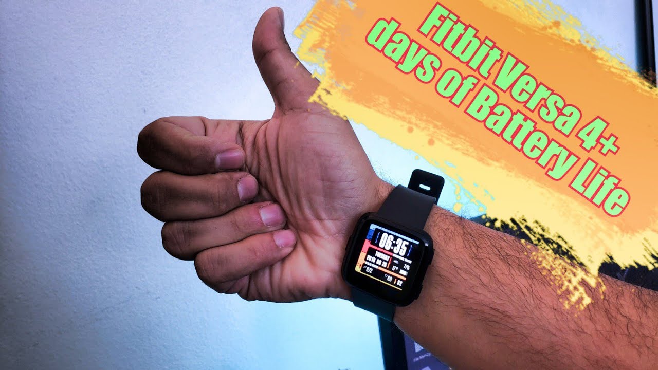 Fitbit Versa Smartwatch & Fitness Tracker With 4 Plus Days Battery Life