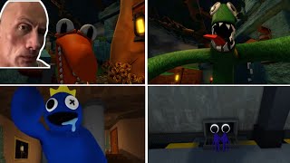 Animated Jumpscare vs Original Jumpscare in Rainbow Friends ( Roblox)