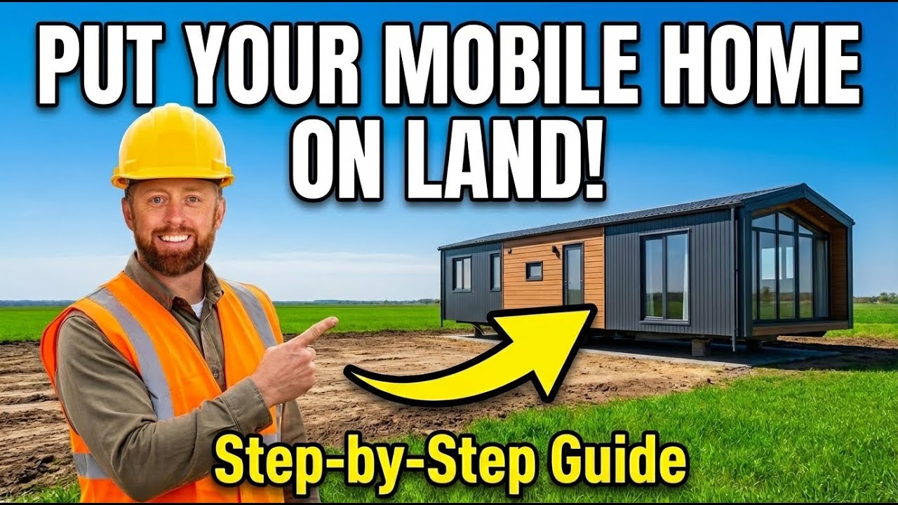 How to Build Brand New Mobile home on Piece of land - YouTube