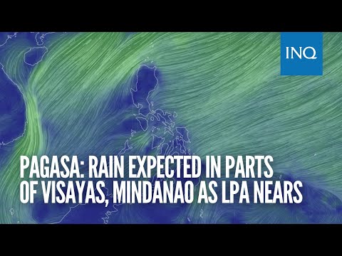 Pagasa: Rain expected in parts of Visayas, Mindanao as LPA nears