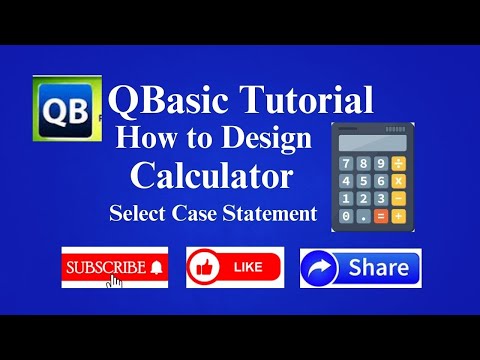 QBasic  Program To Make a Calculator With Input Validation ||QBasic Tutorials in Hindi
