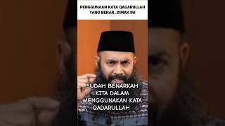 Download Lagu Penggunaan Kata Qadarullah yang tepat #jazistv #ceramah #nasehat #2024 MP3