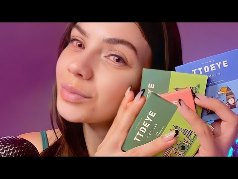 ASMR SUSSURRANDO E MOSTRANDO AS LENTES DA TTDEYE #ttdeye