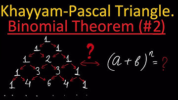 Khayyam-Pascal Triangle. Binomial Expansion Theorem [part 2] (Math Tutorial. Algebra#7)