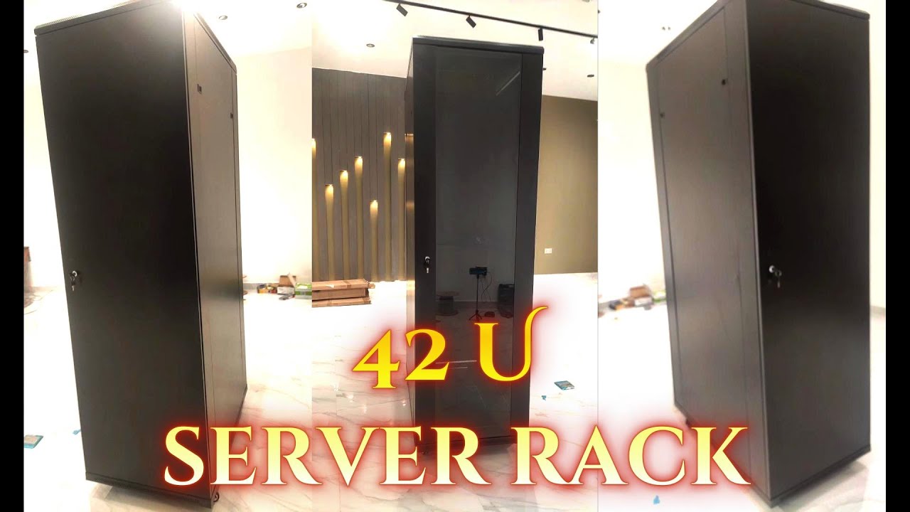 42U Server Rack Cabinet Assembly & Cable Management | Step-by-Step ...
