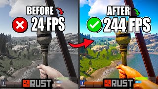 🔧RUST: BEST SETTINGS TO BOOST FPS AND FIX FPS DROPS / STUTTER 🔥| Low-End PC 2025✔️