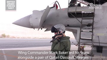First Typhoon Sortie Qatar - Exercise Epic Skies 2 | British Armed Forces News